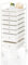 7-Tier Utility Cart with 7 Drawers, Rolling Utility Cart with 2 Lockable Wheels, Suitable for arts and crafts, offices, bathrooms, classrooms