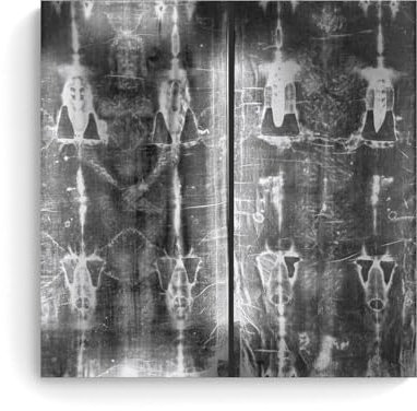 Shroud of Turin Poster Christianity Vintage Art Poster Dekorative Malerei Leinwand Wandkunst Wohnzimmer Poster Schlafzimmer Malerei,Wandkunst Bilddruck Moderne Familienzimmer Dekor 12x12inch(30x30cm)