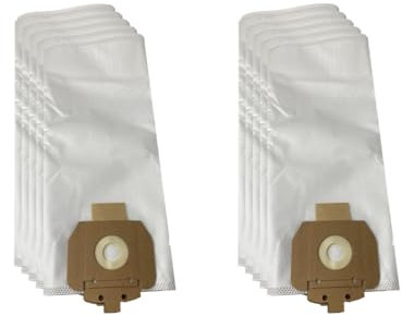 10 Staubsaugerbeutel geeignet für Taski Aero 8/15 / PLUS, Wetrok 821, Eurostream 2900, Ghilbi A5, Columbus 2000