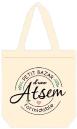 sidaopiu Cadeau Atsem Maternelle Cadeaux Merci,Cadeau Atsem Noel D'école Fin D'année,AtsemCadeau Maitresse Fin D'année Tote Bag Cadeau Retraite Atsem Cadeaux Maitresse