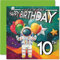 Stuff4 Geburtstagskarte zum 10. Geburtstag für Jungen – Astronautenanzug – Weltraum-Geburtstagskarte für 10 Jahre altes Mädchen, 10. Geburtstag, 145 mm