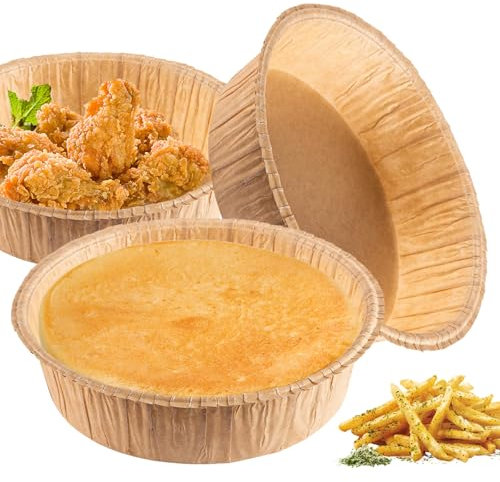 Lot de 10 moules à gâteau en papier sulfurisé de qualité alimentaire (20,3 cm)