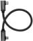 KONDOR BLUE | Dual Right Angle 12 USB-C Braided Cable for 8K Data and Power Delivery | 20 Gb/s Transfer Speed, USB PD 100W Charging, & Thunderbolt 3 Compatible | Black