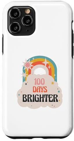 100 Tage hellerer 100. Schultag Hyper Rainbow Hülle für iPhone 11 Pro
