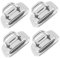UKCOCO 4pcs Laptop Security Lock Plate Computer Locking Station for Easy Effortless Multi Compatibility for Office Study and Travel Use