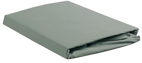 Ambiante Baumwolle - Spannbettlaken für Topper mit Split - 200x220 - Grün