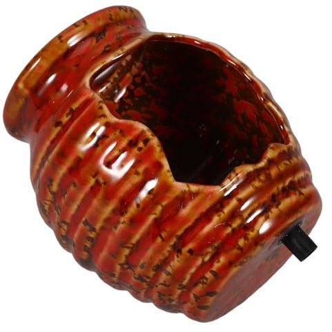 Toyvian Pot en Céramique Décoratif pour Fontaine Accessoire de Jardin 1 Pièce Design en Cascade Convient pour Intérieur et Extérieur