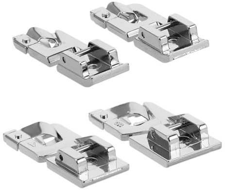 EXAOMBLE 4Pièces Pied de pour Machine à Coudre Compatible Machines Singer et Brother pour Ourlets Invisible