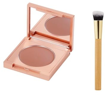 Under Eye Brightener, Under Eye Concealer, Kaschieren Sie Augenringe und Hautunreinheiten, mit Pinselstift, wasserfest und langanhaltend, antioxidativ, For Smooth & Radiant Look (Orange)