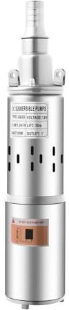 Pompe de puits profond, 180 W, 3000 tr/min, 1,2 m³/h, IP68, submersible avec câble de 17 m, pompe à eau pour bassins, lacs, réservoirs
