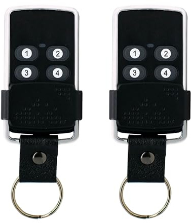 RUIZHI 433,92MHz Garagentor Fernbedienung, 2 Stück Garagentoröffner Handsender Kompatibel mit Wisniowski EL11Q | EL12Q | EL13Q, 4 Tasten Garagentor Handsender