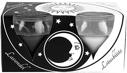 HS Candle Duftkerzen Creation 2er Pack im Glas, lange Brenndauer und angenehmer Duft (Ying Yang)
