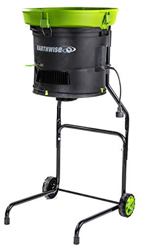 Earthwise Garden Elektrischer Zerkleinerer mit Kabel Blattmulcher, 13 Ampere grün