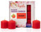 Hyoola Velas Votivas con Perfume - Velas Perfumadas con Aroma a Fresa - Rojo - 12 Horas de Combustión - Pack de 9 Velas Aromáticas - Hechas en Europa