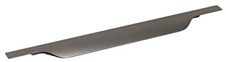 Gedotec Möbelgriff Küchen-Schrank Griffleiste silber-grau gebürstet - Vector | Küchengriff Aluminium für Schubladen & Schranktür | Alu-Griff Länge 597 mm | 1 Stück - Schubladengriff mit Harpunen-Steg