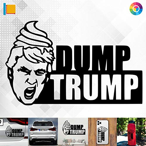 Decus Shop Dump Trump 2789 // Sticker Aufkleber vers. Größe Farbe