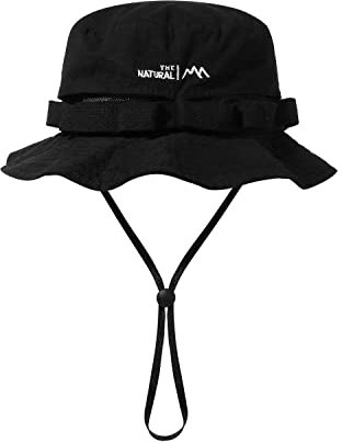 Clakllie Mesh Fischerhut UV-Schutz Outdoor Fishing Safarihut Sonnenhut Herren Damen Faltbar Safari Boonie Hat Wanderhut Buschhut mit Kinnband Baumwolle Bucket Hat
