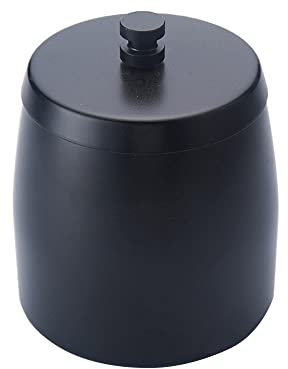 Aschenbecher mit Deckel, rauchfrei, Edelstahl, abgedeckt, winddicht, geruchsdicht, Aschenbecher für draußen, Terrasse, Zuhause, geruchlos, Büro, Tischplatte (schwarz)