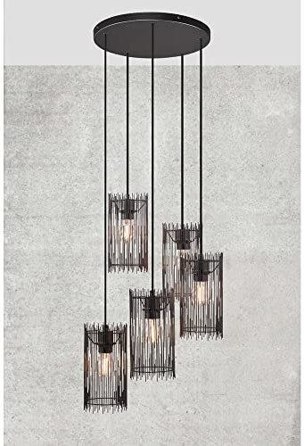 Pendelleuchte Nordlux Elvis XL schwarz 40 cm 5 x E27