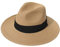 Yutdeng Chapeau de Panama Femme Homme Fedora de Paille Chapeau de Soleil Été Léger Respirant Plage Ajustable Hat Bonnet à Large Bord à Enrouleur Chapeaux Jardin Voyage Kaki