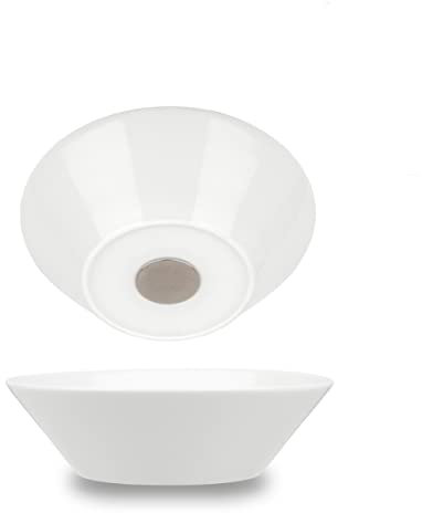 silwy® Porzellan-Magnet-Bowls (2er-Set) - perfekt für Camping, Caravaning und Boating - rutschfestes Geschirr ohne jegliches Klappern stapelbar
