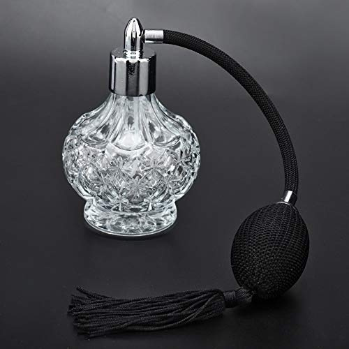 Glass Perfume Atomiser Spray Bottle - Retro Mini Refillable Empty Spray Atomizer