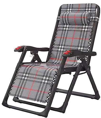Lanmmraifc Sonnenliege Liegestühle Liege Saunaliege Hoch Senioren Relaxliege Extra groß Klappstuhl Hochlehner Relaxliege mit Verstellbarer Rückenlehne für innen außen