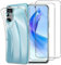 NOVAGO Compatible avec Honor 90 Lite 5G -Pack Complet- Coque Résistante Transparente + 2 Films Protection écran Verre trempé