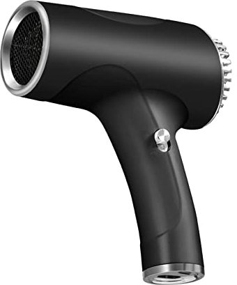 Eljeczt Phon Senza Fili A Batteria Ricaricabile USB Asciugacapelli Portatile Senza Fili da Viaggio Phon Senza Fili Aria Calda Collegare E Soffiare Aria Calda per Campeggio Camper,Black