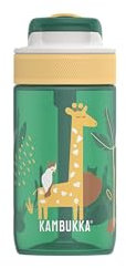 Kambukka Botella de agua infantil Lagoon, 400 ml, antiderrame y sin BPA, safari 3.0