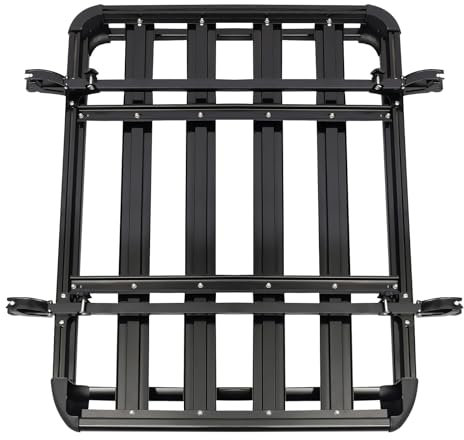 Auto-Dachträger, Universal-Dachträger, kann 68kg tragen, Schienen sind Gepäckträger Auto universal, Dachträger 127 * 97cm, geeignet für SUV universal Modell