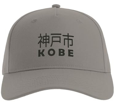 Lauthings Kobe Japan City Baseball Cap Bestickt Herren Mütze Unisex Sport Grau, grau, Einheitsgröße