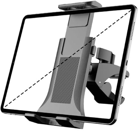 Multifunctional 360 Degree Tablet Holder | Spin Bike & Exercise Bike Mount | Ultra Secure & Stable | Easy Install & Remove for All Phones & Tablets
