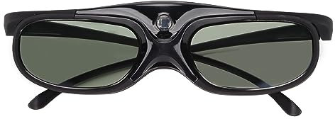 3D-Brille mit LCD-Linsen, 2er-Pack, 144 Hz, 3D-Aktiv-Shutter-Brille, DLP-Link, LCD-Linsen, 3D-Brille für DLP-3D-Orojektoren