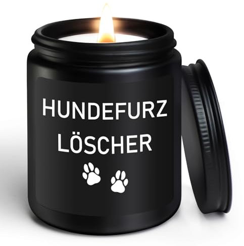 LUXHOMY Hundefurz Löscher, Geschenk Hundehalter, Geschenk für Hund Mama, Papa, Hundefurz Löscher Kerze, Geschenke für Hundebesitzer, Hund Candle - Schwarz
