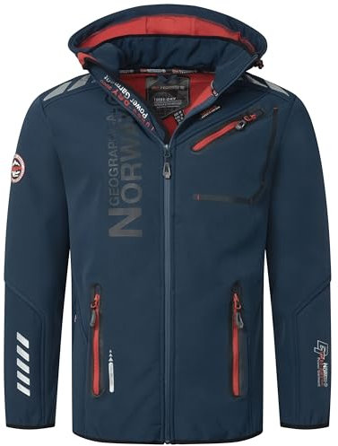 Geographical Norway Herren Softshelljacke Royaute Navy/Red XL