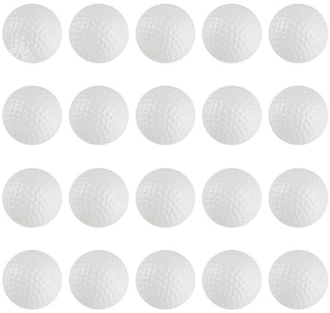 WangChaoJiu 26 STK Golfbälle Weiß, 41mm Hohl Golfball, Kunststoff Golf Bälle Golf Balls, Plastik Air Flow, Golfübungsball Geschenke für Männer Frauen Golfer Zubehör Zuhause Outdoor Indoor