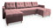 Masseno Ecksofa Milo U mit Schlaffunktion U-Form, Sofa mit Bettkasten, Wohnzimmersofa, Couch, Soffa, Bettsofa, Couchgarnitur- Rosa, Kronos 27