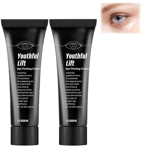 Youthful Lift Eye Straffende Creme, Instant Firm Eye Cream, Fortschrittliche sofortige feste Augencreme, Anti-Aging-Augencreme für Augenringe, Reduziert unter Augensäcken, Schwellungen (2)