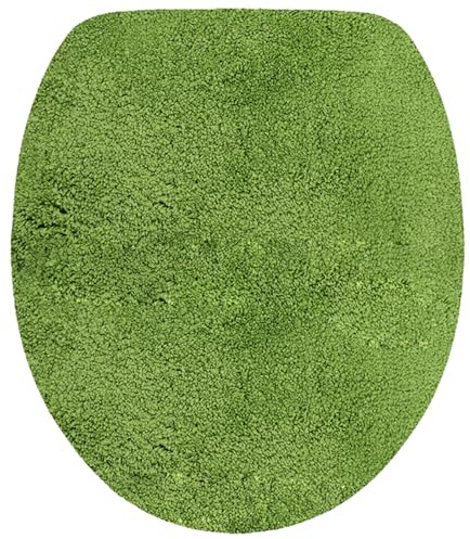 NYVI WC Deckelbezug NYVISpa Lasalle 38x48 cm Grün Toilettendeckel Bezug - - rutschfest, Saugfähig, Schnell Trocknend, Fußbodenheizung geeignet, Oeko-TEX, Waschbar, Weich