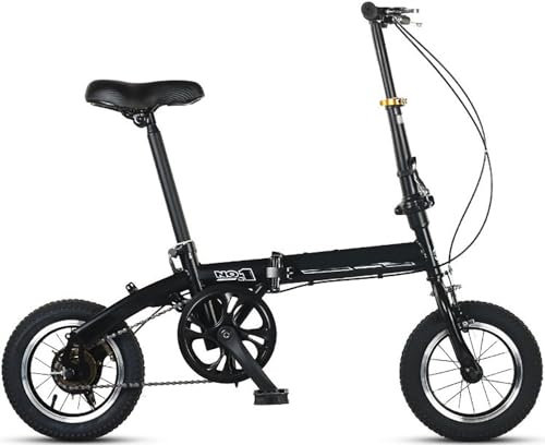 LETIANZG 12 Zoll Klapprad for Erwachsene und Jugendliche, Klapprad mit Einstellbarer Höhe, faltbares Stadtrad lässt Sich in 10 Sekunden leicht zusammenklappen, faltbares Campingrad(A,14in)