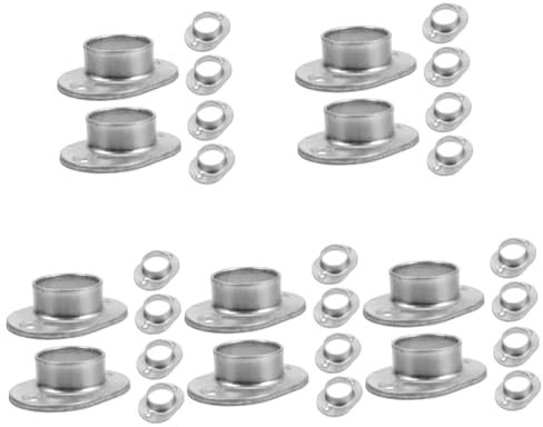 DOITOOL 30pezzi Base Flangia Per Tubo Railing Post Base Antiruggine Per Montanti Facile Installazione e Stabilità Accessori Per Corrimano e Recinzioni
