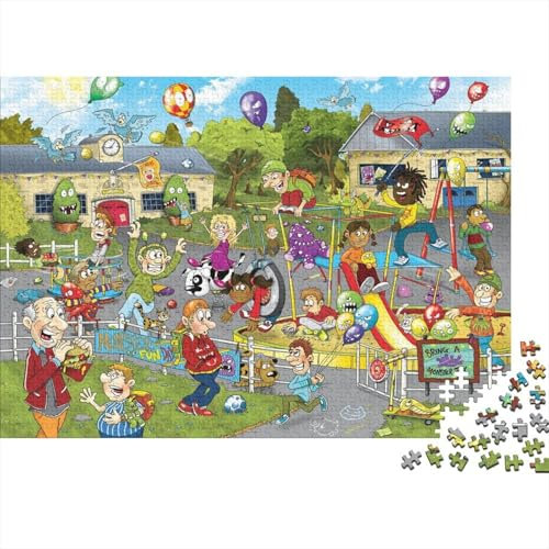 Cartoon-UnterhaltungPuzzle 500 Teile Schwer Puzzle Spielzeug Lernspiel Impossible Herausforderungsspielzeug Für Erwachsene Und Kinder Ab 14 Jahren 500pcs (52x38cm)