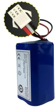 ZWFYJEWU 14.8V 4800mAh Li-ion Battery,Compatible For Rowenta,Compatible For Tefal, Explorer Serie 20 40 60 Robot Vacuum Cleaner Battery(14.8v 4800mah-A plug)