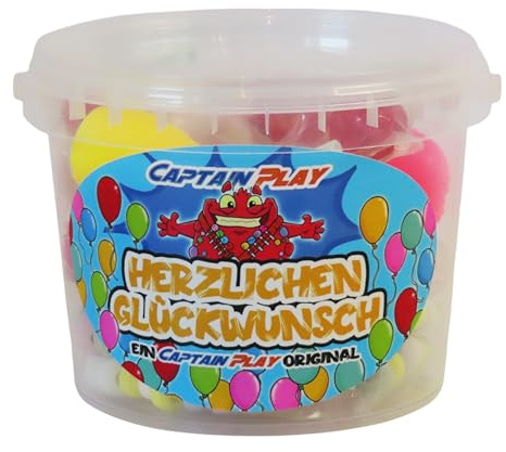 Herzlichen Glückwunsch Retro Süßigkeiten Mix mit 178g CAPTAIN PLAY Süßigkeiten, besonderes Süßigkeiten Geschenk