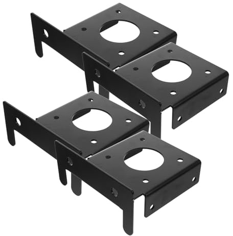 KONTONTY 4pcs Heavy Duty Deck Post Anchor Base Brackets for Wood Railing Support Outdoor Garden Pavilion Column Brackets Metal Deck Post Mount for Fence Porch