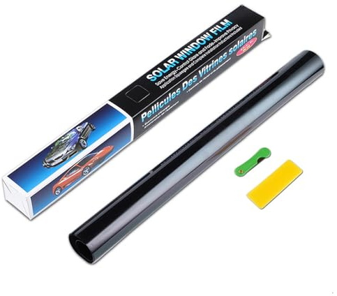 Scheibentönungsfolie Auto Tönungsfolie Auto Selbstklebend für Autoscheiben Sichtschutzfolie Kratzfeste Autofensterfolie Blockiert UV-/IR-Strahlen Heat & Glare (20% VLT)
