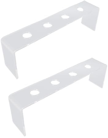 ZASCHMOY Elegant Acrylic Wine Bottle Stopper Display Stand - 2 Pcs Integrated 4 Slots Holder for Countertop Bar - Perfect for Showcasing Wine Stopper Collection