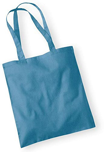 Westford Mill - Baumwoll-Tragetasche mit langen Henkeln / Airforce Blue, One