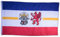 SCAMODA Bundes- und Länderflagge aus wetterfestem Material mit Metallösen, Outdoor Fahne & Flagge (Mecklenburg-Vorpommern) 150x90cm